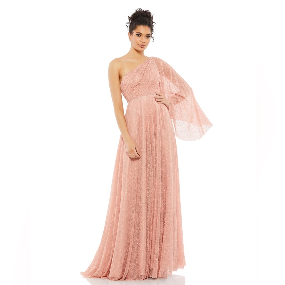 Mac Duggal One-Shoulder Pink Gown